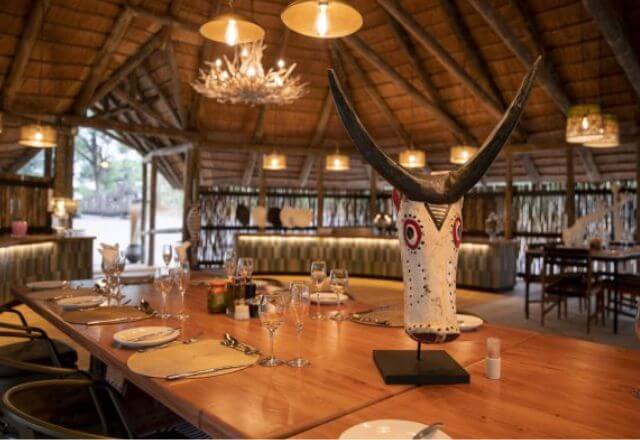 Dining at Mogotlho Safari Lodge